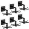 6 Pack Self Adhesive Utensil Holder, 360 Degrees Rotating Hook Self-Adhesive Vertical Flip Hook, Kitchen Utensil Hanger with 6 Hooks, Hanging Uten...