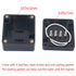 2 Pack Project Box IP65 Waterproof Junction Box ABS Plastic Black Electrical Boxes DIY Electronic Project Case Power Enclosure 2.48"x2.28"x1.38" (...