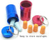 FAYALA Aluminum Waterproof Pill Case Bottle and Pill Container Pill Box 2 Packs Large Aluminum Waterproof Pill Box for Medicine,Metal Pill Keychai...