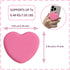 Cute Heart Shape Silicone Cover Expandable and Collapsible Mobile Phone Grip Stand Holder for Phone Tablet Cell Phone Accessory (Blue)...