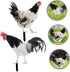 2pcs Decorative Garden Inserts Outdoor Sculpture Garden Poultry Statue Outdoor Sign Garden Stake Yard Sign Outside House Decor Garden Chicken Stat...