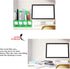 SAYEEC File Holder Folder Organizer Store 4 Compartment Bookshelf Desk Hollow Design Standing Vertical File Plastic Box Magazines Holder with Blan...