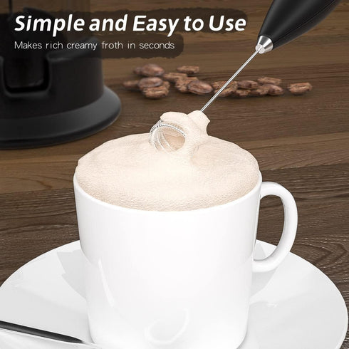 Double whisk Milk Frother Handheld electric mixer, Egg Beater, Foam Maker for Coffee, Latte, and Cappuccino, matcha whisk Drink Mixer, kitchen gad...