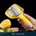 KITCHENDAO Lemon Zester Bar Tool 4 in 1, Citrus Lime Zester Peeler, Channel Knife, Citrus Reamer, Grater, Seed Pip Catcher to Avoid Mess, Soft-Tou...