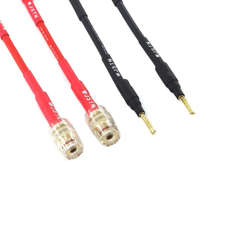 Flex Pin Banana Plugs to 4mm Female Banana Jack Speaker Audio Adapter for Spring Loaded Terminals Amplifier Speaker Sound Systems 4Pack1...