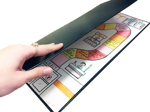 One Blank Game Board (1 Game Board (18" x 18") Create Your Own Board Game, DIY Board Game, Family Board Games...