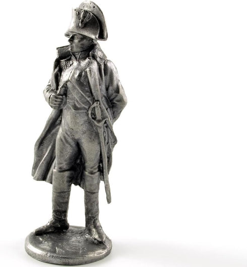 France. Napoleon Bonaparte, 1812 year metal sculpture. Collection 54mm (scale 1/32) miniature figurine. Tin toy soldiers...