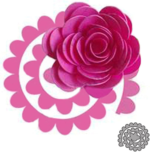 3D Spiral Flower Metal Die Cuts,3D Flower Garland Wedding Cutting Dies Cut Stencils for DIY Scrapbooking Photo Decorative Embossing Paper Dies for...