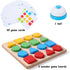 Wooden Puzzles Shape Color Matching Board Games Preschool Educational Montessori Toys for Kids 3 4 5 6 Years Old Boys Girls Brain Teaser Puzzle Lo...