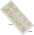 3 Pieces Baroque Fondant Molds Scroll Border Lace Silicone Molds Curlicues Gum Paste Candy Chocolate Molds for Cake Decorating Sugar Craft Polymer...
