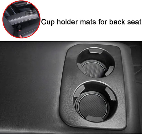 Auovo Anti-dust Door Mats for 2018 2019 2020 2021 2022 2023 Subaru Crosstrek and 2018-2023 Impreza Gate Door Liners Inserts Cup Console Mats Inter...