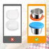 Ramekins 3 Pack 1.7/2.5/3.5/ Oz Stainless Steel Condiment Sauce Cups, Metal Ramekins, Commercial Grade, Multifunctional, Ideal for All Hot and Col...
