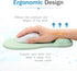 JSD Gel Mouse Pad with Wrist Support Wrist Rests 10.00×9.25×1.3 inches (Green, 1 Pack)...