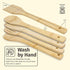 PrintSupremacy Custom Engraved Bamboo Cooking Spoons Set, Non Stick Wooden Kitchen Gadget Pan Cookware, Baking Gift for Housewarming Wedding Birth...