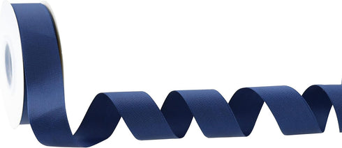 Navy Blue Grosgrain Ribbon 1 Inch Navy Ribbon for Crafts Grosgrain Ribbon for Gift Wrapping Wedding Decor Hair Bows Party Favor Baby Shower Flower...