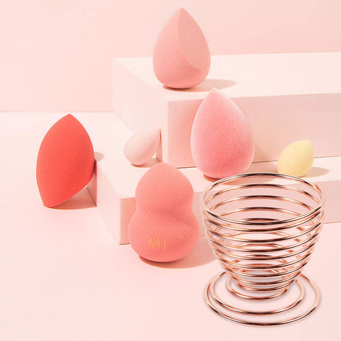 1 Pc Beauty Sponge Blender Holders Makeup Sponge Drying Stand Beauty Sponge Holder Storage Rack Egg Powder Puff Display Stand Sponge Storage, Rose...