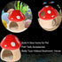 Saim Aquarium Mushroom House, Ceramic Mushroom Cave, Fish Tank Landscape Aquarium Hideout Hideaway Spawning Cave for Betta Fish, Shrimp Crab to Re...