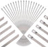 Swpeet 50Pcs 14 Inch Stainless Steel Exhaust Strap Wrap Coated Locking Cable Zip Ties Perfect for Automotive Parts, Home Repair, Computer Repair...