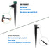 Drip Irrigation Emitters for 1/4" Drip Tubing,5.5" Stake with Adjustable Automatic Irrigation Drippers for (4-7mm) Garden Watering System. (50pcs-...