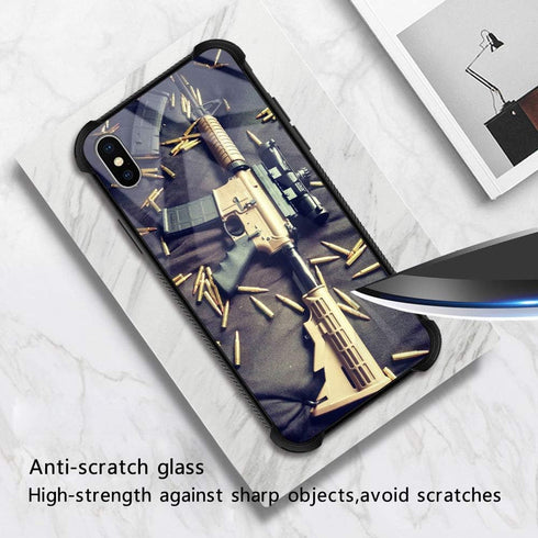 CARLOCA Compatible with iPhone XR Case, Military Pattern Design, Shockproof Anti-Scratch Hybrid Case with TPU, Black...