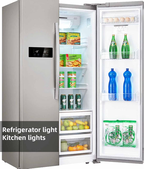 DAPSHU LED AC 100-265v 3.5w Replacement Refrigerator Light Bulb KEI D34l Daylight White 6000K E26 40W Halogen Equivalent 500Lm T10 Corn Medium Scr...