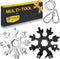 Stocking Stuffers for Men Dad Gifts, Multi Tool 2 Pack 18 in 1 Snowflake Hand Tools Christmas Xmas Gifts for Men and Women Outdoors Camping Portab...