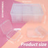 Bead Organizers Box, Plastic Storage Cases Mini Clear Bead Storage Containers Transparent Boxes with Hinged Lid and Rectangle Clear Craft Case...