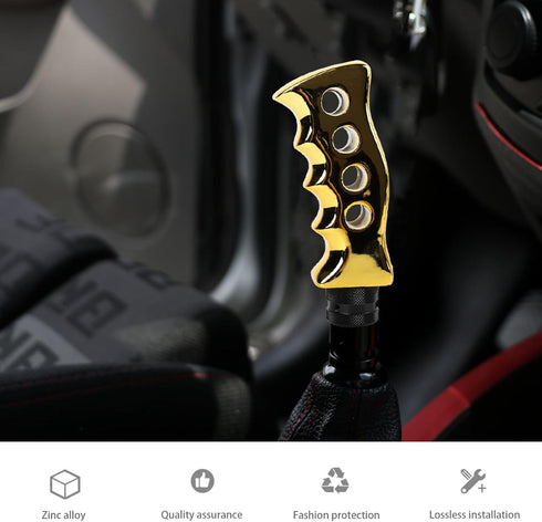 1 PC Car Manual Transmission Gear Shift Tip Kit, Knife Grip Handle Shift Knob, Easy Grip Wave Rod Headband Adapter Screws Wrenches, Universal Auto...