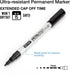 ZEYAR Permanent Marker Pens, Extra Fine Tip(1mm), Waterproof & Smear Proof ink, Aluminum Barrel, Quick Drying(3 Black, 1 Red, 1 Green, 1 Blue)...