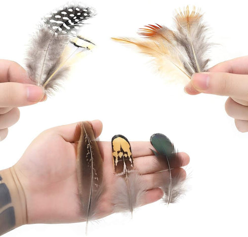 180pcs 9 Styled Natural Feathers Assorted Mixed Feathers for Jewelry and Dream Catcher Crafts...