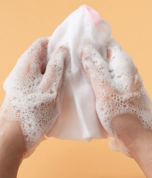 10PCS Soap Bubble Mesh Bags Exfoliating Mesh Soap Saver Pouch Face Cleansing Foaming Nets with Drawstring for Bath and Shower Color Random Deliver...