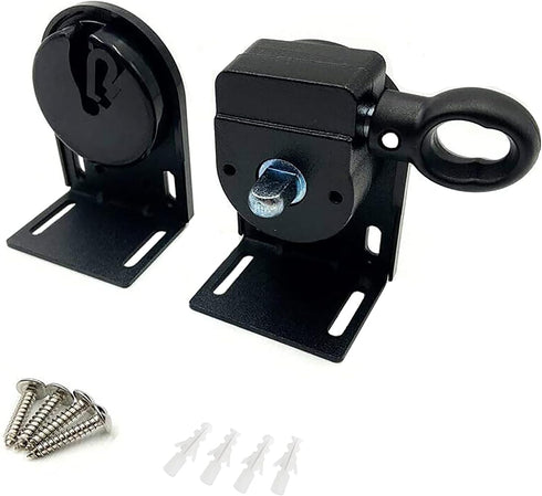 Crodless Bracket,Universal Replacement Installation Accessories for Indoor/Outdoor Sunshade and Roller Blinds(Black)...
