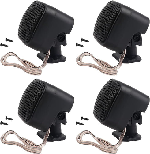 4 Pcs 500W Car Speaker, TP-004A High Power Stereo Car Tweeter, Vertical Round Easy to Install Speakers for Surface Mounting on Car Truck and Boat....