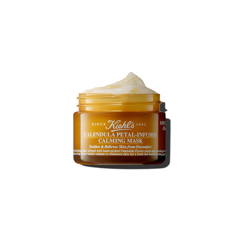 Kiehl's Calendula Petal Infused Calming Mask, Hydrating & Soothing Gel Face Mask for All Skin Types, Refreshes Dry Skin, with Calendula & Aloe Ver...