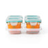 OXO Tot Glass Baby Blocks Food Storage Containers, Teal, 4 oz...