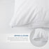 Waterproof Pillow Protector King Size with Zipper, Premium Viscose Made from Bamboo Terry White Pillow Cases, Noiseless Breathable Zippered Pillow...