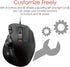 ELECOM EX-G Wired Trackball Mouse, Ergonomic, Thumb Control, Smooth Tracking Roller Ball, 6 Programmable Buttons, Tilt Scroll Computer Mice for PC...