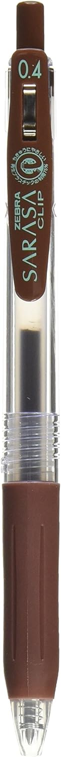 Zebra Sarasa Clip Pen 0.4 mm, Brown (JJS15-E)...