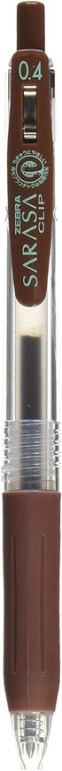 Zebra Sarasa Clip Pen 0.4 mm, Brown (JJS15-E)...