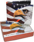 LB LEATHERBOSS Mens Bifold Exotic Wallet Picture US America Flag and Eagle with printed gift box...
