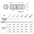 AIRIC Non Insulated Butt Connectors 100pcs 16-14 Gauge Electrical Wire Seamless Uninsulated Butt Connectors Crimp Ferrule Terminals...