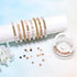 LFLIUN Bracelet Making Kit Friendship Gold Beads Clay Beads Jewelry&Bracelet Making Kit Charm Bracelet Maker Set with Letter Beaded Kit Birthday G...