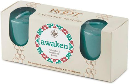 Scented Votive Candles Seeking Balance® 20-Hour Spa Aromatherapy Candles, 3-Count, Awaken: Basil & Lime...