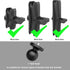 1" Ball Mount Adapter for Insta360 One X2, X, One R, RS, GO 2, GoPro Hero, Compatible with RAM Ball Head Mounts B Size Double Socket Arm...