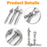 1/4" X 3-1/4" Concrete Anchor, 304 Stainless Wedge Anchor with Excellent Anti-Rust Performance, 304(18-8) Stainless Steel Concrete Anchors and Scr...