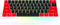 Fogruaden PBT Keycaps Red and Black Keycaps 60 Percent, OEM Profile Custom keycaps Set, Suitable for Cherry MX Switch Mechanical Keyboard...