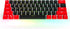 Fogruaden PBT Keycaps Red and Black Keycaps 60 Percent, OEM Profile Custom keycaps Set, Suitable for Cherry MX Switch Mechanical Keyboard...