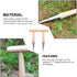 Hemoton 2pcs Gardening Hole Punch Gardening Hand Seeder Tool Seeding Gardening Tool Wood Dibbler Dibber Garden Tools Garden Hole Puncher Wood Tool...