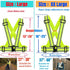 2Pack High Visibility Reflective Safety Vest | Lightweight,Adjustable & Elastic | Hi Vis Running Gear for Walking,Cycling,Construction Workers,Men...