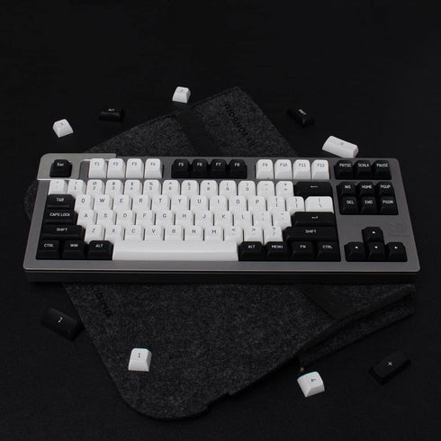 Black and White Keycaps Set 150 Keys MSA Profile Doubleshot Custom Keycaps for Cherry MX Gateron Kailh Box Switches Mechanical Gaming Keyboard...